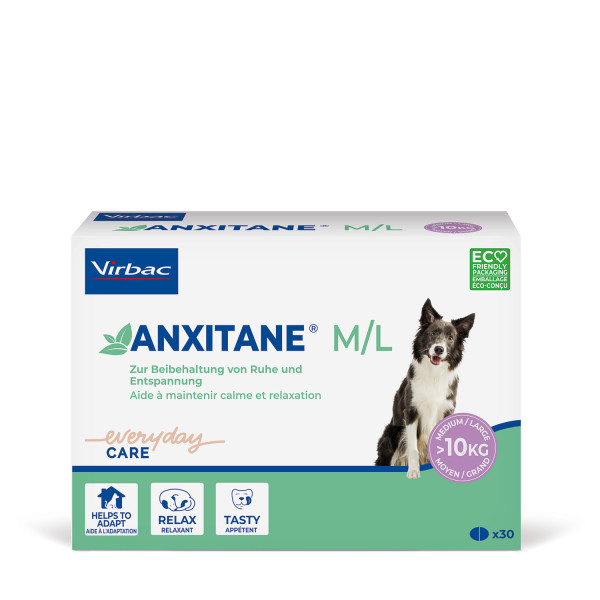 Vibrac Anxitane M+L für Hunde >10kg 30Tabletten