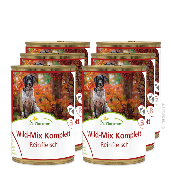 PerNaturam Reinfleisch Wild -Mix Komplett 6x400g