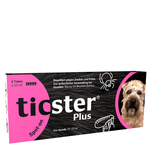 TICSTER Plus Spot-on Lösung für Hunde 10 - 25 kg 6 x 3,0 ml