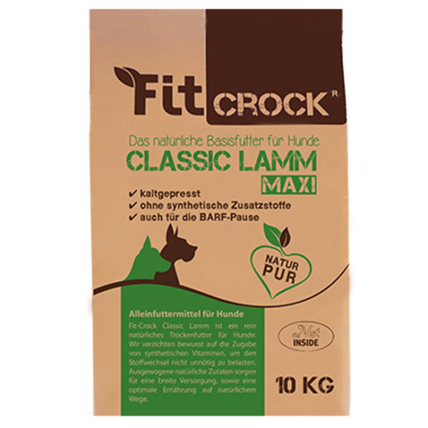 cdVet Fit-Crock Classic Lamm Maxi 10kg Trockenfutter für Hunde