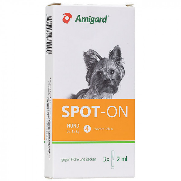 Amigard Spot-On Hund unter 15kg 3x2ml